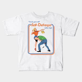 Teach yourself self-defence Kids T-Shirt